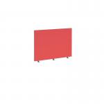 Straight high desktop fabric screen 1000mm x 700mm - pitlochry red