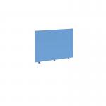 Straight high desktop fabric screen 1000mm x 700mm - inverness blue