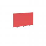 Straight high desktop fabric screen 1200mm x 700mm - pitlochry red