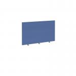 Straight high desktop fabric screen 1200mm x 700mm - adriatic blue