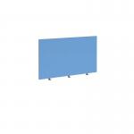 Straight high desktop fabric screen 1200mm x 700mm - inverness blue