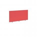 Straight high desktop fabric screen 1400mm x 700mm - pitlochry red