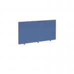 Straight high desktop fabric screen 1400mm x 700mm - adriatic blue