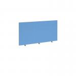 Straight high desktop fabric screen 1400mm x 700mm - inverness blue