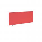 Straight high desktop fabric screen 1600mm x 700mm - pitlochry red