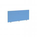 Straight high desktop fabric screen 1600mm x 700mm - inverness blue