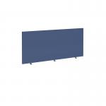 Straight high desktop fabric screen 1600mm x 700mm - cluanie blue