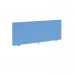 Straight high desktop fabric screen 1800mm x 700mm - inverness blue