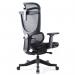 Elise black mesh back operator chair with headrest and black mesh seat ELS300K2-K