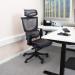 Elise black mesh back operator chair with headrest and black mesh seat ELS300K2-K