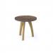 Saxon coffee table with 500mm circular top and oak legs ENB500-C