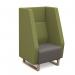 Encore² high back 1 seater sofa 600mm wide with wooden sled frame ENC01H-WF