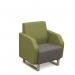Encore² low back 1 seater sofa 600mm wide with wooden sled frame ENC01L-WF