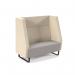 Encore² high back 2 seater sofa 1200mm wide with black sled frame ENC02H-MF