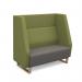 Encore² high back 2 seater sofa 1200mm wide with wooden sled frame ENC02H-WF