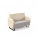 Encore² low back 2 seater sofa 1200mm wide with black sled frame ENC02L-MF