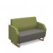 Encore² low back 2 seater sofa 1200mm wide with wooden sled frame ENC02L-WF