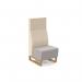 Encore² modular single seater high back sofa with no arms and wooden sled frame ENC-MOD01H-WF
