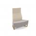 Encore² modular double seater convex high back sofa with no arms and wooden sled frame ENC-MOD02H-CV-WF