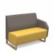 Encore² modular double seater low back sofa with left hand arm and wooden sled frame ENC-MOD02L-LA-WF