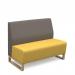 Encore² modular double seater low back sofa with no arms and wooden sled frame ENC-MOD02L-WF