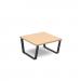 Encore² modular coffee table with black sled frame