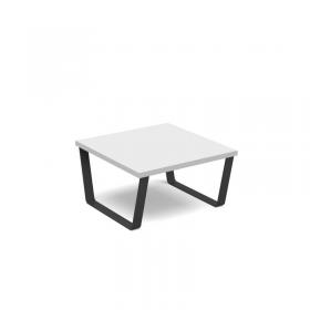 Encore modular coffee table with black sled frame - white ENC-TAB01-MF-WH