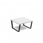 Encore modular coffee table with black sled frame - white ENC-TAB01-MF-WH