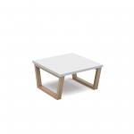 Encore modular coffee table with wooden sled frame - white ENC-TAB01-WF-WH