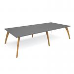 Enable worktable 3200mm x 1600mm deep with six solid oak legs and 25mm mdf top ENT32-16