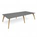 Enable worktable 3200mm x 1600mm deep with six solid oak legs and 25mm mdf top ENT32-16