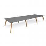 Enable worktable 4800mm x 1600mm deep with eight solid oak legs and 25mm mdf top ENT48-16
