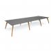 Enable worktable 4800mm x 1600mm deep with eight solid oak legs and 25mm mdf top ENT48-16