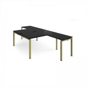 Adapt back to back desks 1400mm x 1600mm with 800mm return desks -