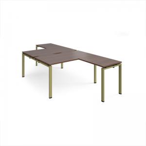 Adapt back to back desks 1400mm x 1600mm with 800mm return desks -