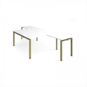 Adapt back to back desks 1400mm x 1600mm with 800mm return desks -