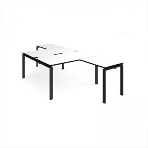 Adapt back to back desks 1400mm x 1600mm with 800mm return desks -