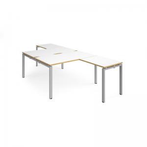 Adapt back to back desks 1400mm x 1600mm with 800mm return desks -