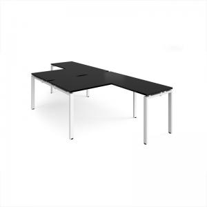 Adapt back to back desks 1400mm x 1600mm with 800mm return desks -