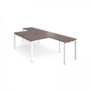 Adapt back to back desks 1400mm x 1600mm with 800mm return desks -