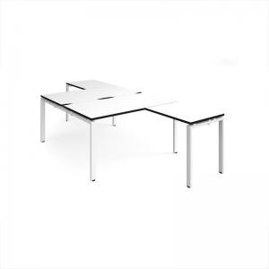Adapt back to back desks 1400mm x 1600mm with 800mm return desks -