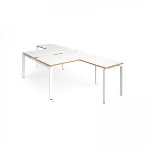 Adapt back to back desks 1400mm x 1600mm with 800mm return desks -