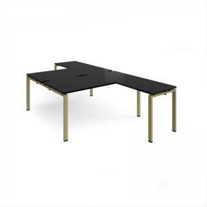 Adapt back to back desks 1600mm x 1600mm with 800mm return desks -