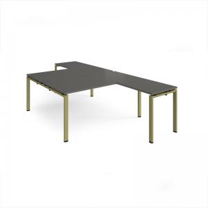 Adapt back to back desks 1600mm x 1600mm with 800mm return desks -