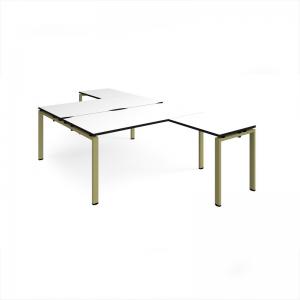 Adapt back to back desks 1600mm x 1600mm with 800mm return desks -