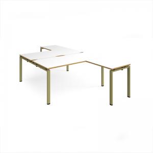 Adapt back to back desks 1600mm x 1600mm with 800mm return desks -