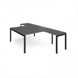 Adapt back to back desks 1600mm x 1600mm with 800mm return desks -