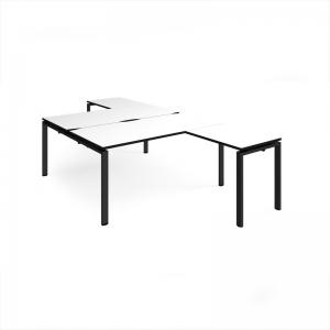 Adapt back to back desks 1600mm x 1600mm with 800mm return desks -