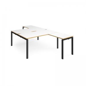 Adapt back to back desks 1600mm x 1600mm with 800mm return desks -