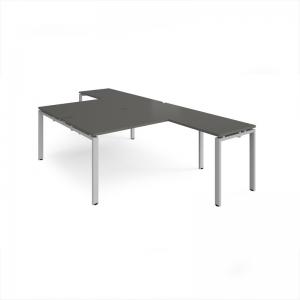 Adapt back to back desks 1600mm x 1600mm with 800mm return desks -